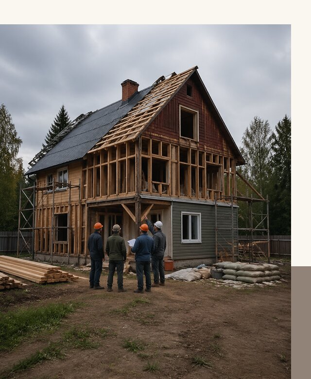 Реконструкция дачного дома в Долгопрудном под ключ с проектом