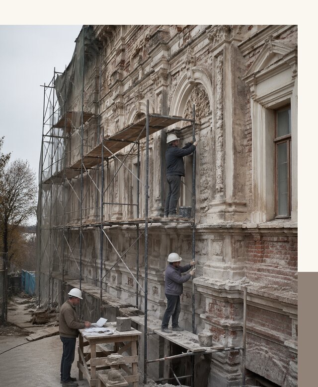 Реставрация объектов культурного наследия под ключ в Долгопрудном